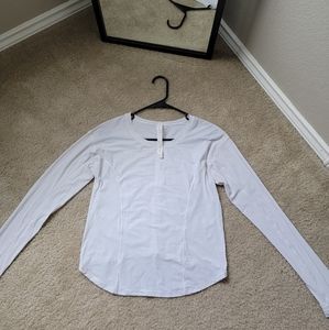 Lululemon white long sleeve top